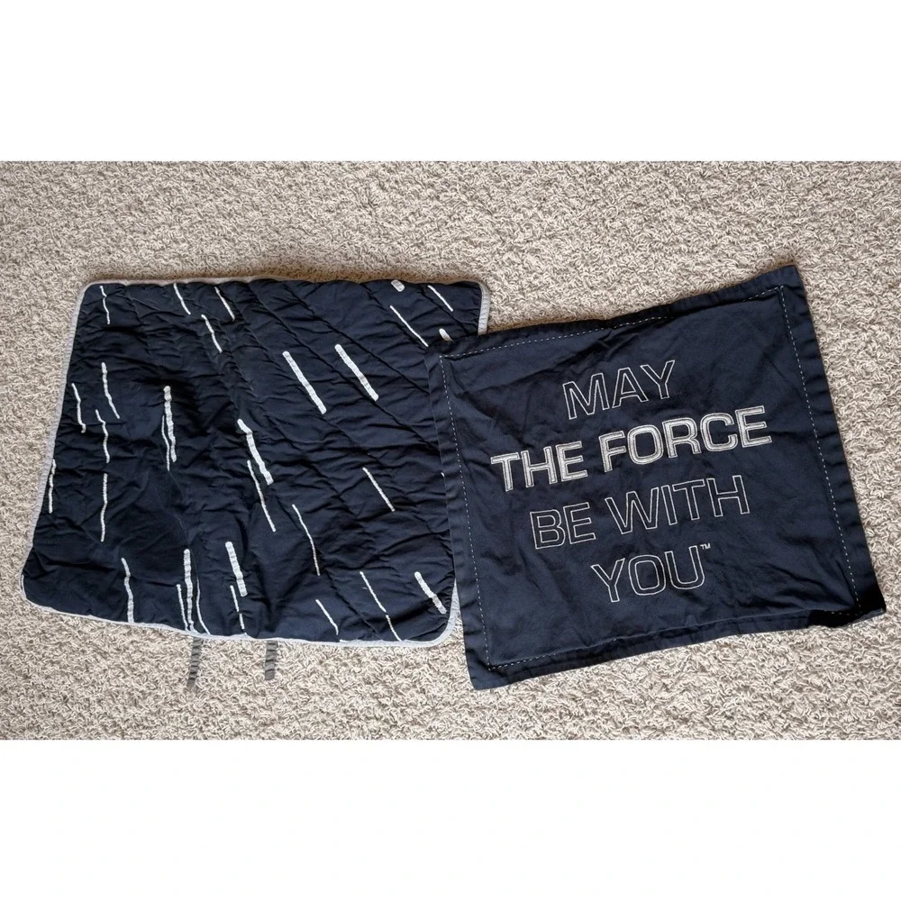 Pottery Barn Kids Star Wars Twin Bedding Set Quilt Shams Wool Blanket 3pc Sheets